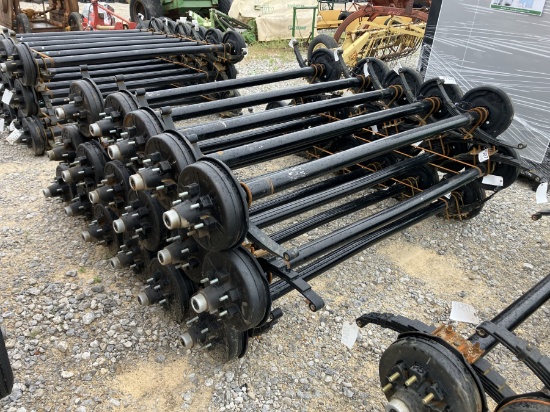 6000LB AXLES 74' SPRING CENTER