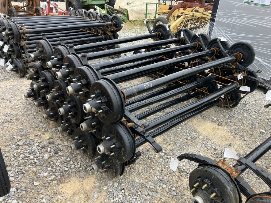 6000LB AXLES 74' SPRING CENTER