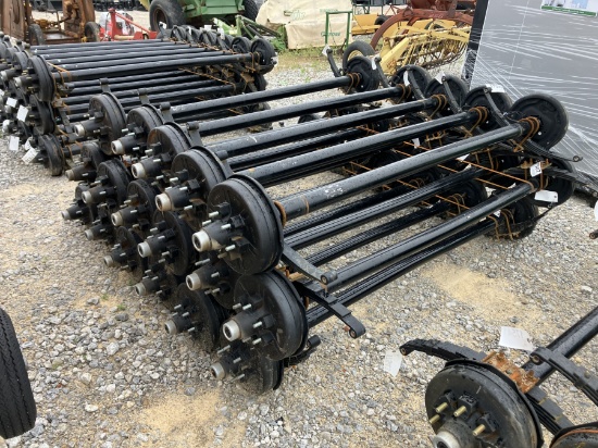 6000LB AXLES 74' SPRING CENTER