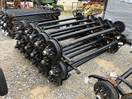 6000LB AXLES 74' SPRING CENTER