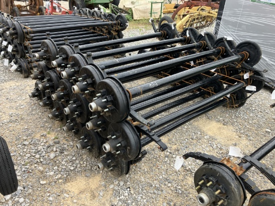 6000LB AXLES 74' SPRING CENTER