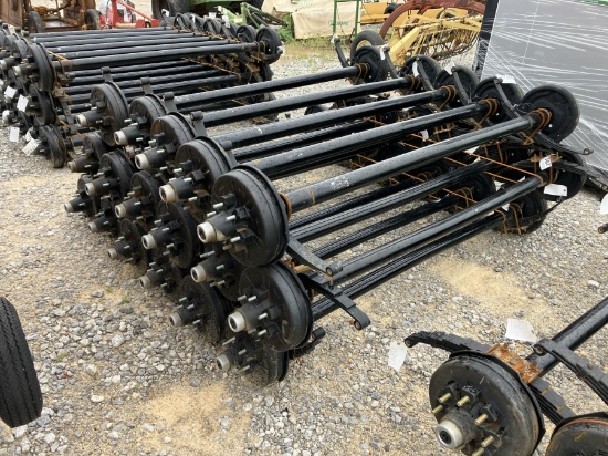 6000LB AXLES 74' SPRING CENTER