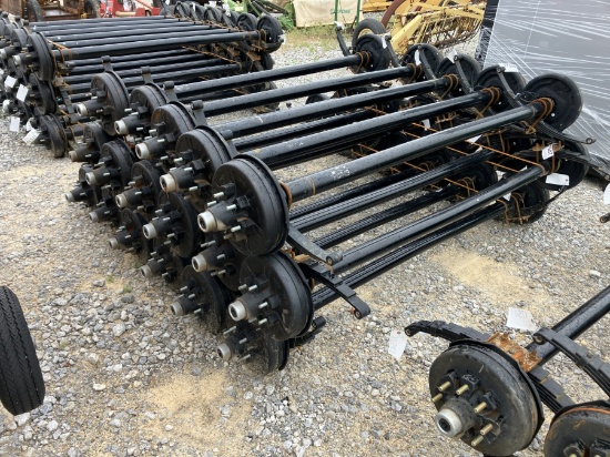 6000LB AXLES 74' SPRING CENTER