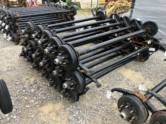 6000LB AXLES 74' SPRING CENTER