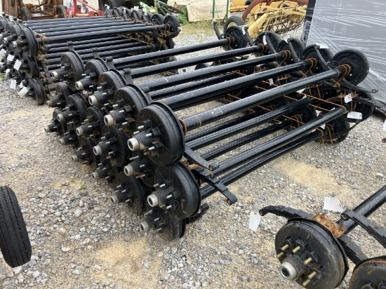 6000LB AXLES 74' SPRING CENTER