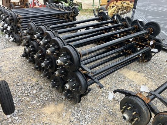6000LB AXLES 74' SPRING CENTER