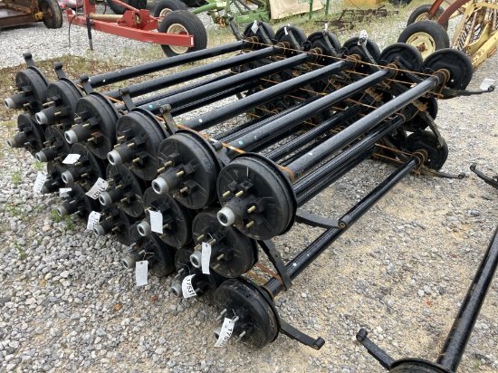 6000LB AXLES 74' SPRING CENTER