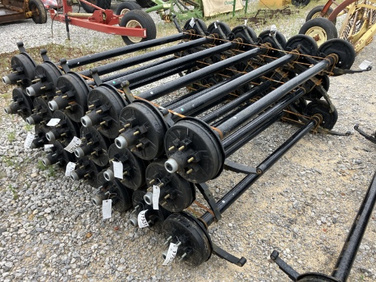 6000LB AXLES 74' SPRING CENTER