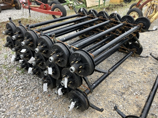 6000LB AXLES 74' SPRING CENTER