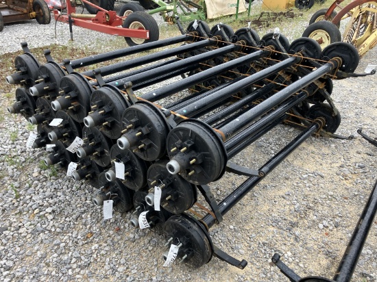 6000LB AXLES 74' SPRING CENTER
