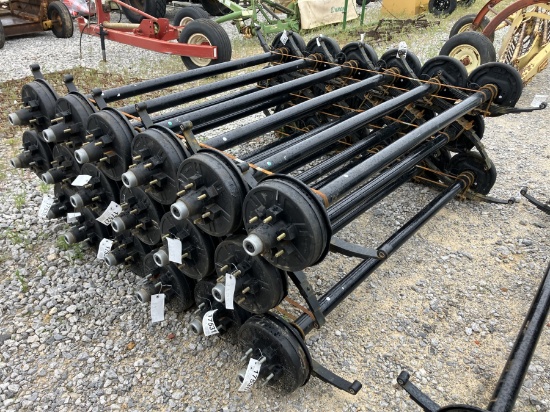 6000LB AXLES 74' SPRING CENTER