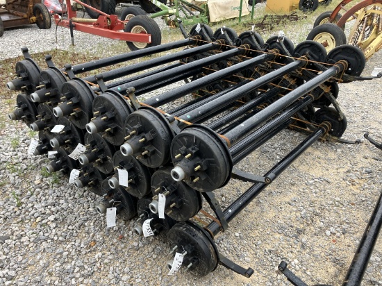 6000LB AXLES 74' SPRING CENTER