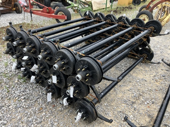 6000LB AXLES 74' SPRING CENTER