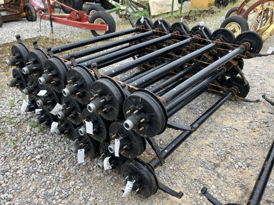 6000LB AXLES 74' SPRING CENTER