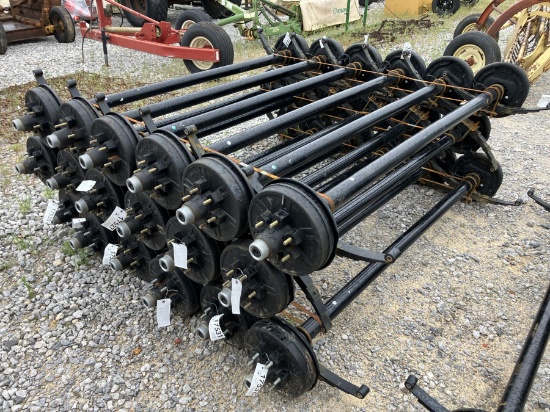6000LB AXLES 74' SPRING CENTER