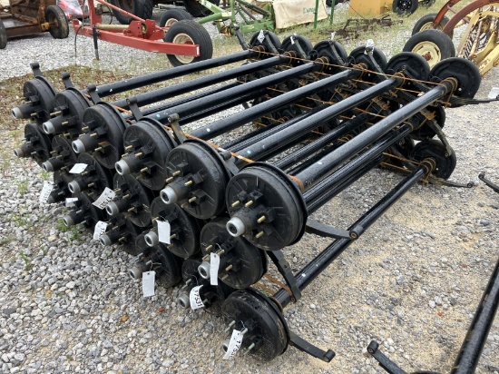 6000LB AXLES 74' SPRING CENTER