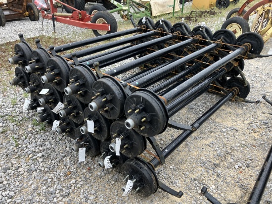 6000LB AXLES 74' SPRING CENTER