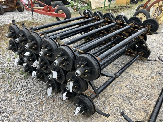 6000LB AXLES 74' SPRING CENTER