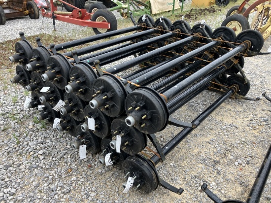 6000LB AXLES 74' SPRING CENTER