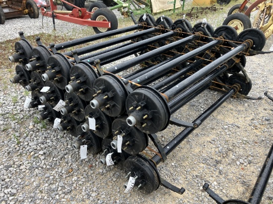 6000LB AXLES 74' SPRING CENTER
