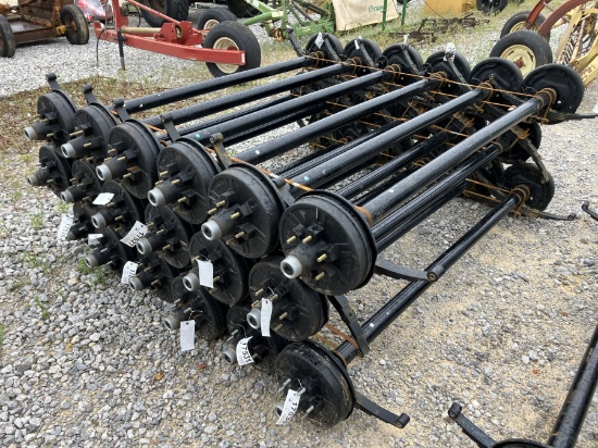 6000LB AXLES 74' SPRING CENTER