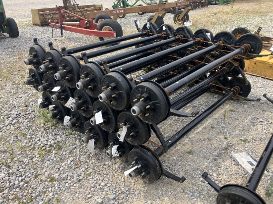 6000LB AXLES 74' SPRING CENTER