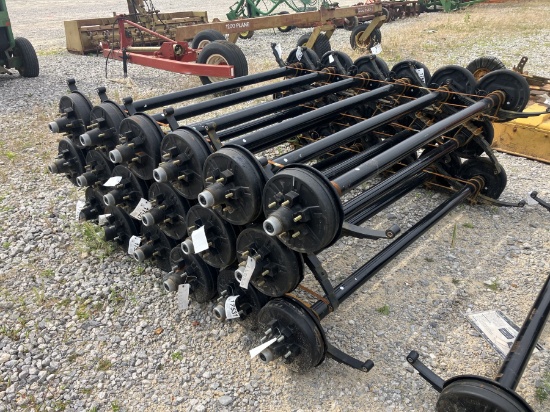 6000LB AXLES 74' SPRING CENTER