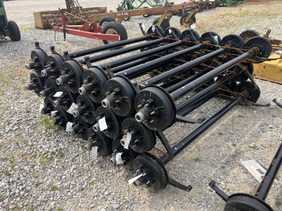 6000LB AXLES 74' SPRING CENTER