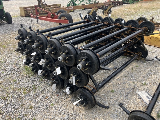 6000LB AXLES 74' SPRING CENTER