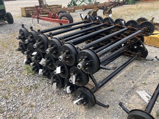 6000LB AXLES 74' SPRING CENTER
