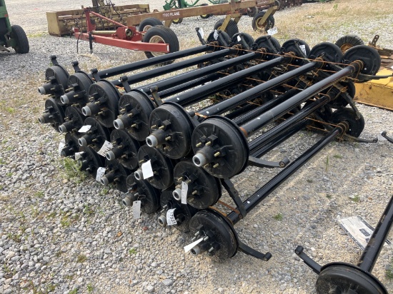 6000LB AXLES 74' SPRING CENTER