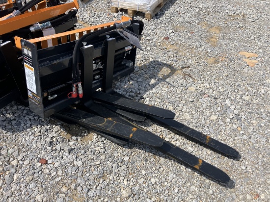 Q/A HYD SET OF PALLET FORKS W/FRAME