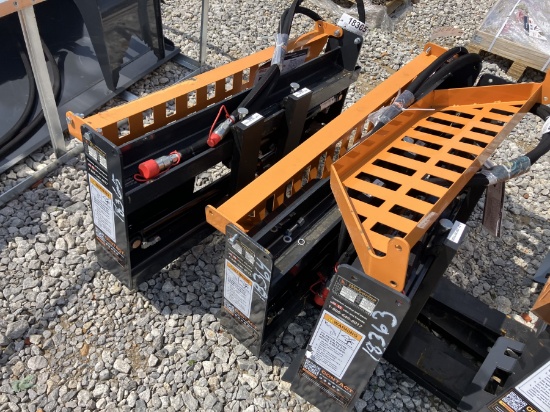 Q/A HYD SET OF PALLET FORKS W/FRAME