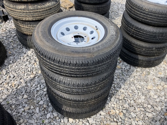 (4) ST225/75R15 RIMS &TIRES