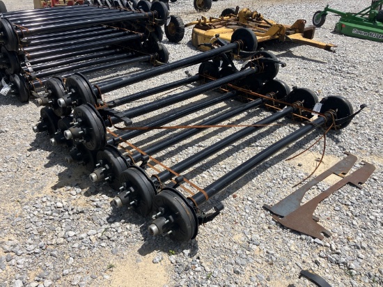 6000LB AXLES 74' SPRING CENTER
