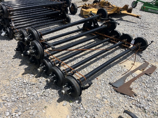6000LB AXLES 74' SPRING CENTER