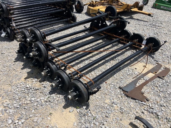 6000LB AXLES 74' SPRING CENTER