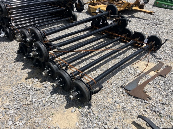 6000LB AXLES 74' SPRING CENTER
