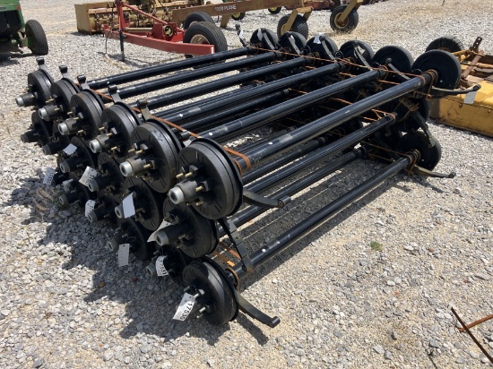 6000LB AXLES 74' SPRING CENTER