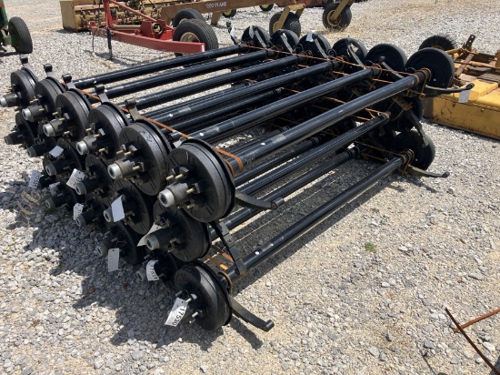 6000LB AXLES 74' SPRING CENTER