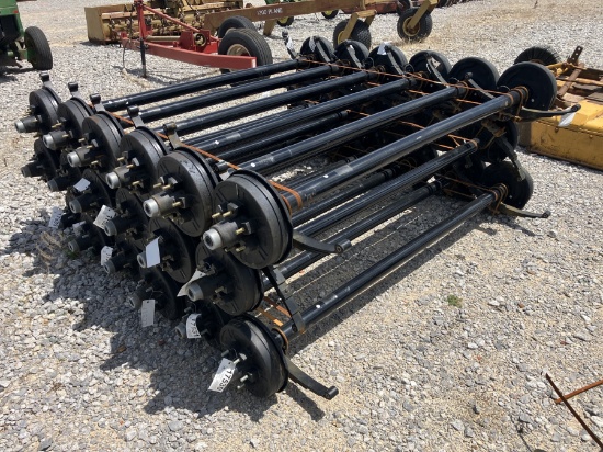 6000LB AXLES 74' SPRING CENTER
