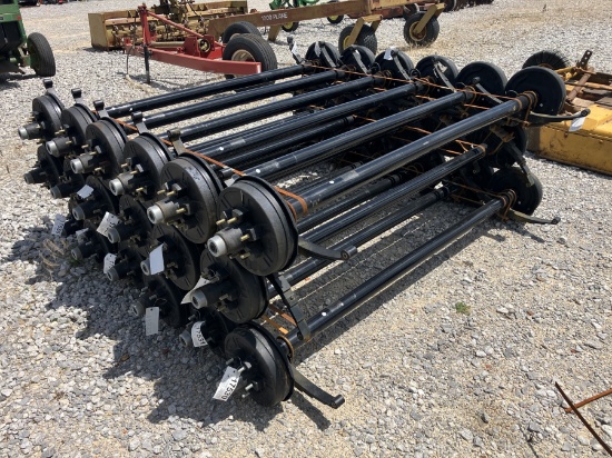 6000LB AXLES 74' SPRING CENTER