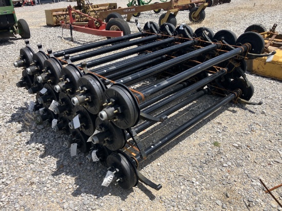 6000LB AXLES 74' SPRING CENTER