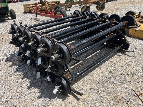 6000LB AXLES 74' SPRING CENTER