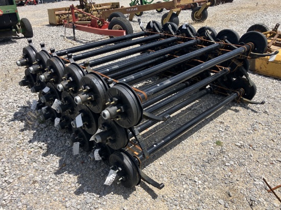 6000LB AXLES 74' SPRING CENTER