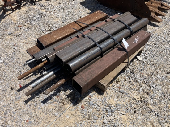 PALLET OF MISC METAL PIPE