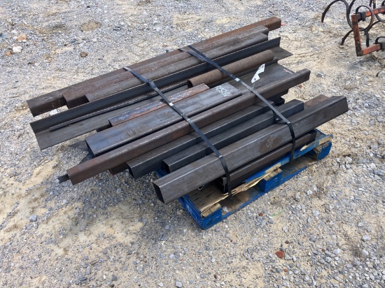 PALLET OF MISC METAL PIPE
