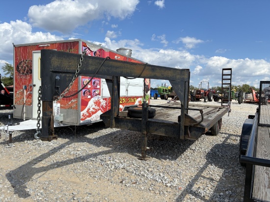 Gooseneck Shop Built Wood Deck Trailer