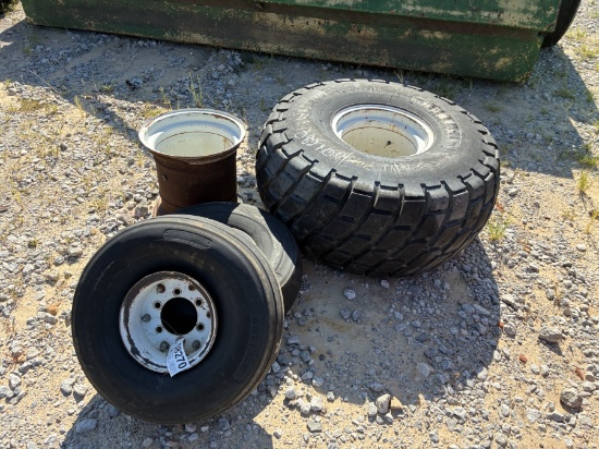 1 TURF TIRE w/RIM/1 RIM/2 RIMS/2RIM