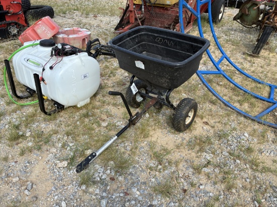 FERTILIZER SPREADER TOW BEHIND